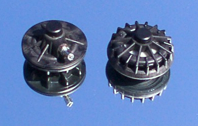 Early Delphi O.E.M. drysuit inlet and exhaust valves